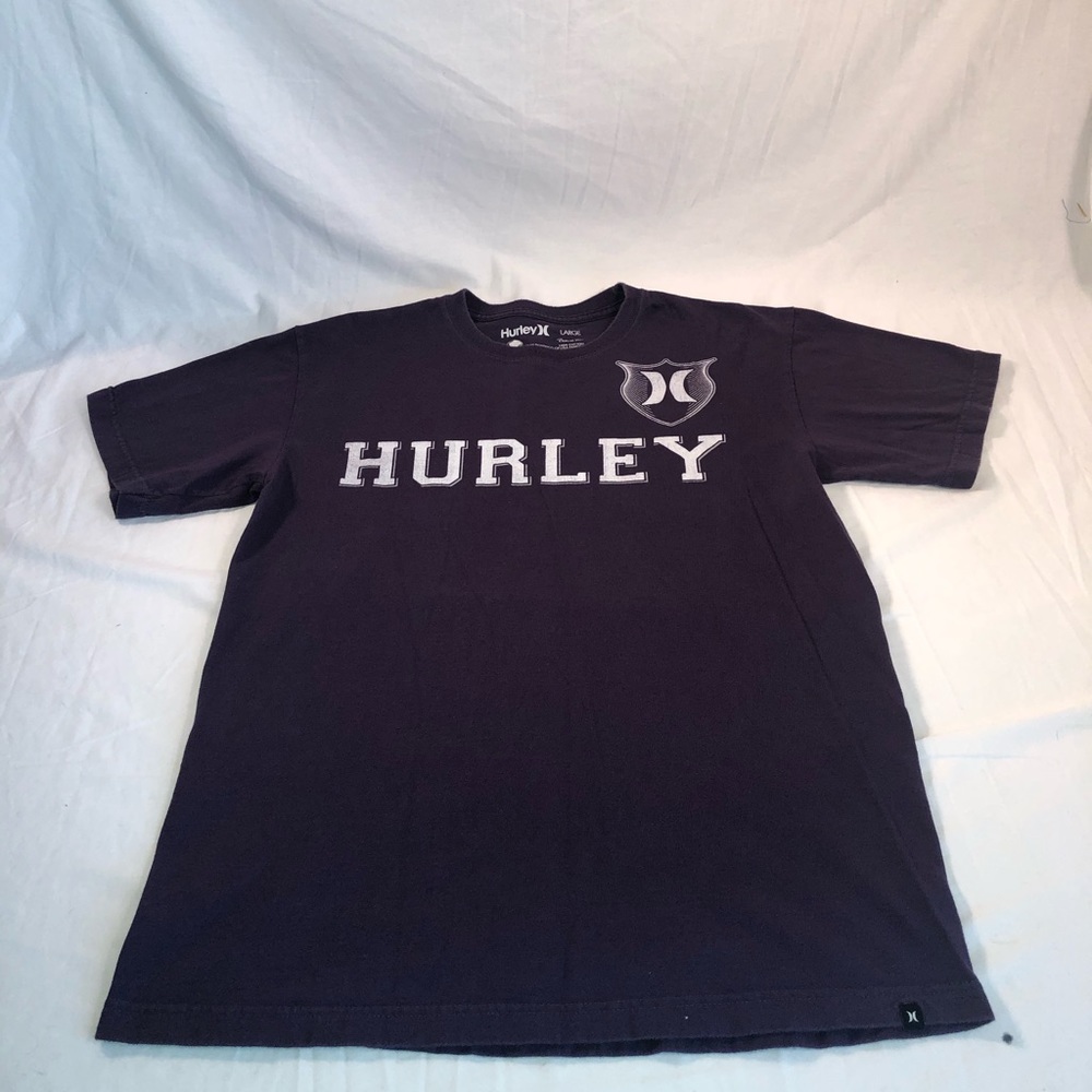 Men’s Hurley Logo Graphic Short Sleeve T-Shirt Size Large Purple White